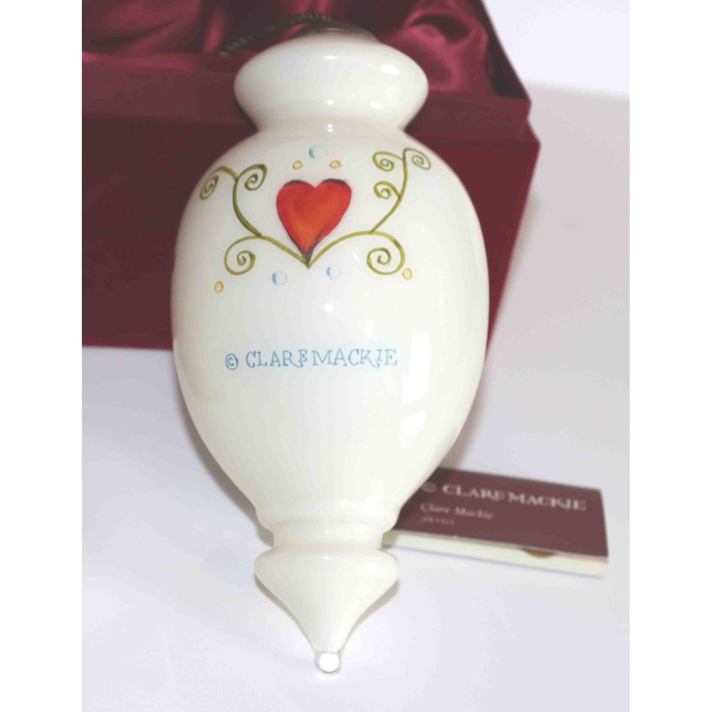 Ne' Qwa Art Dancing Cats By Artist Clare Mackie Glass Christmas Ornament - Picture 3 of 12